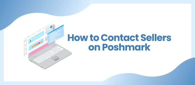 how to contact sellers on poshmark image with computer